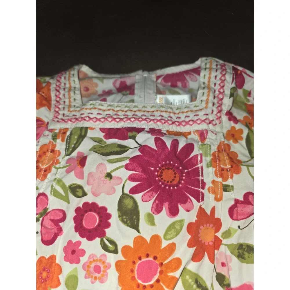 Gymboree butterfly girl floral top size 8 leggings size 7